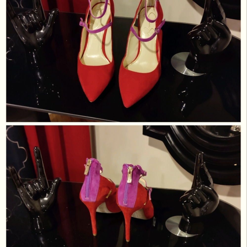 Jessica Simpson Heels Red combo
